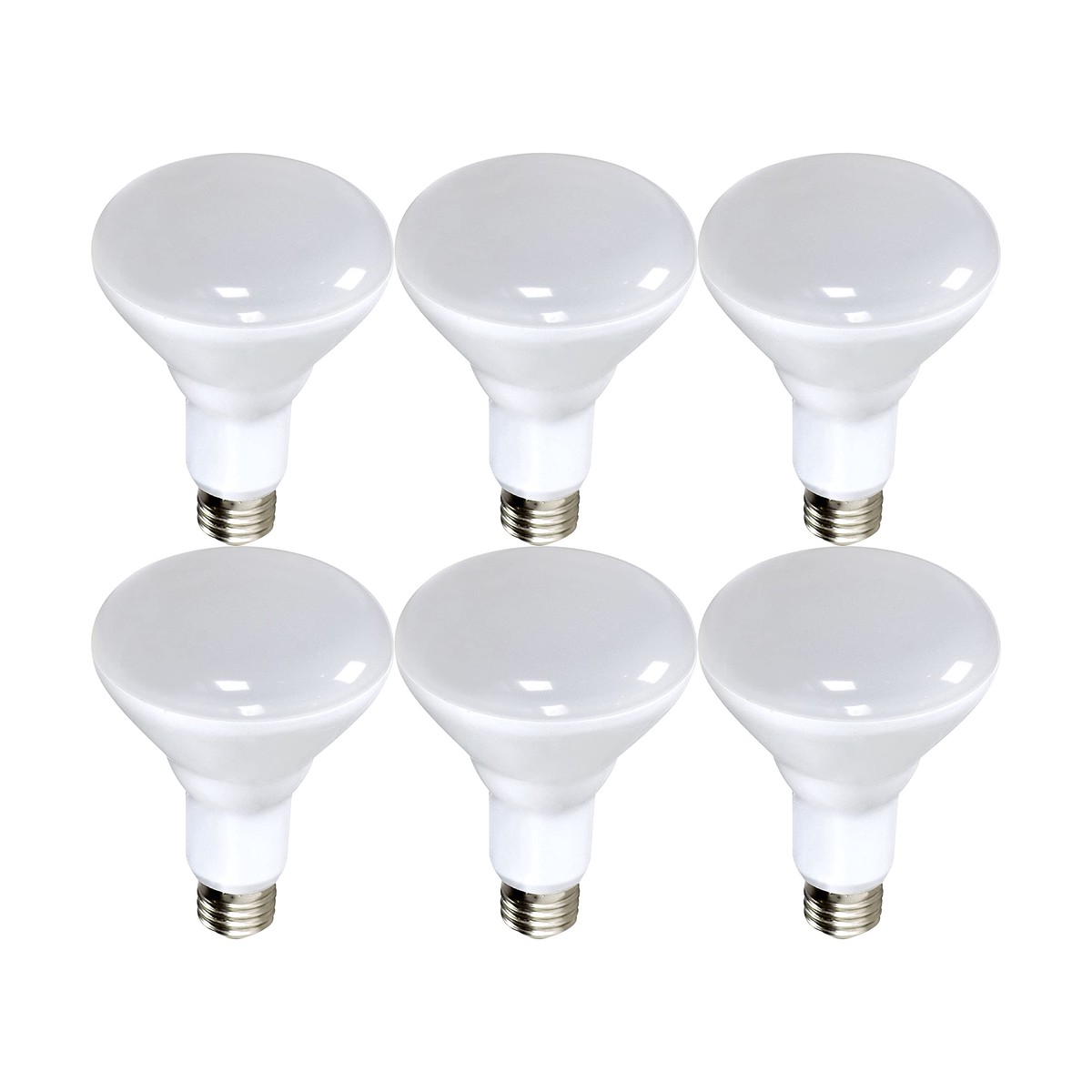 (Total of 6 Bulbs) Satco S9698, 8BR30/LED/2700K/650L/2PK, LED Light Bulb