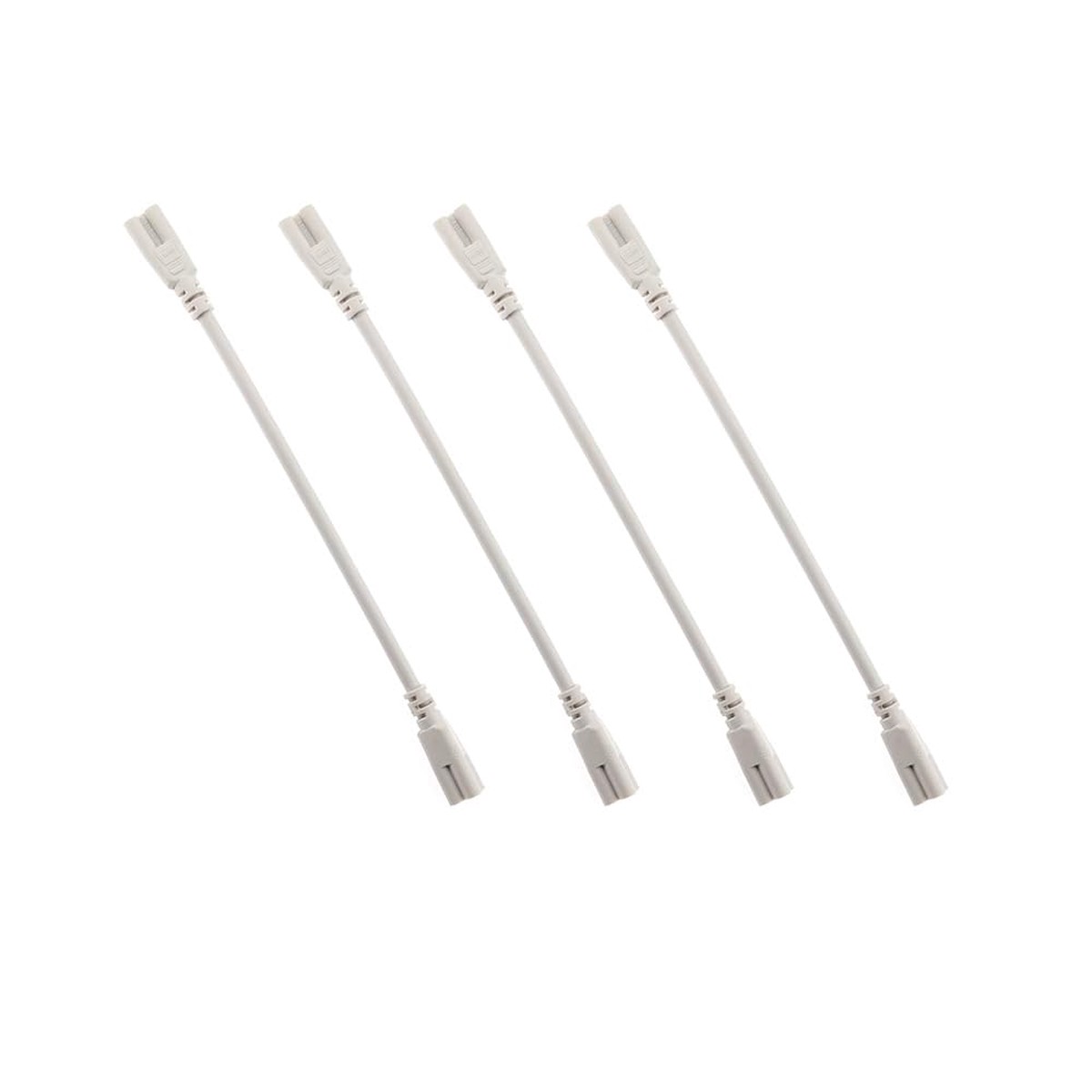 Zyamy 4Pcs T5 T8 Led Double End 7.8'' 3Pin Lamp Connecting Wire Ceiling Lights Daylight Led Integrated Tube Cable Linkable Cords